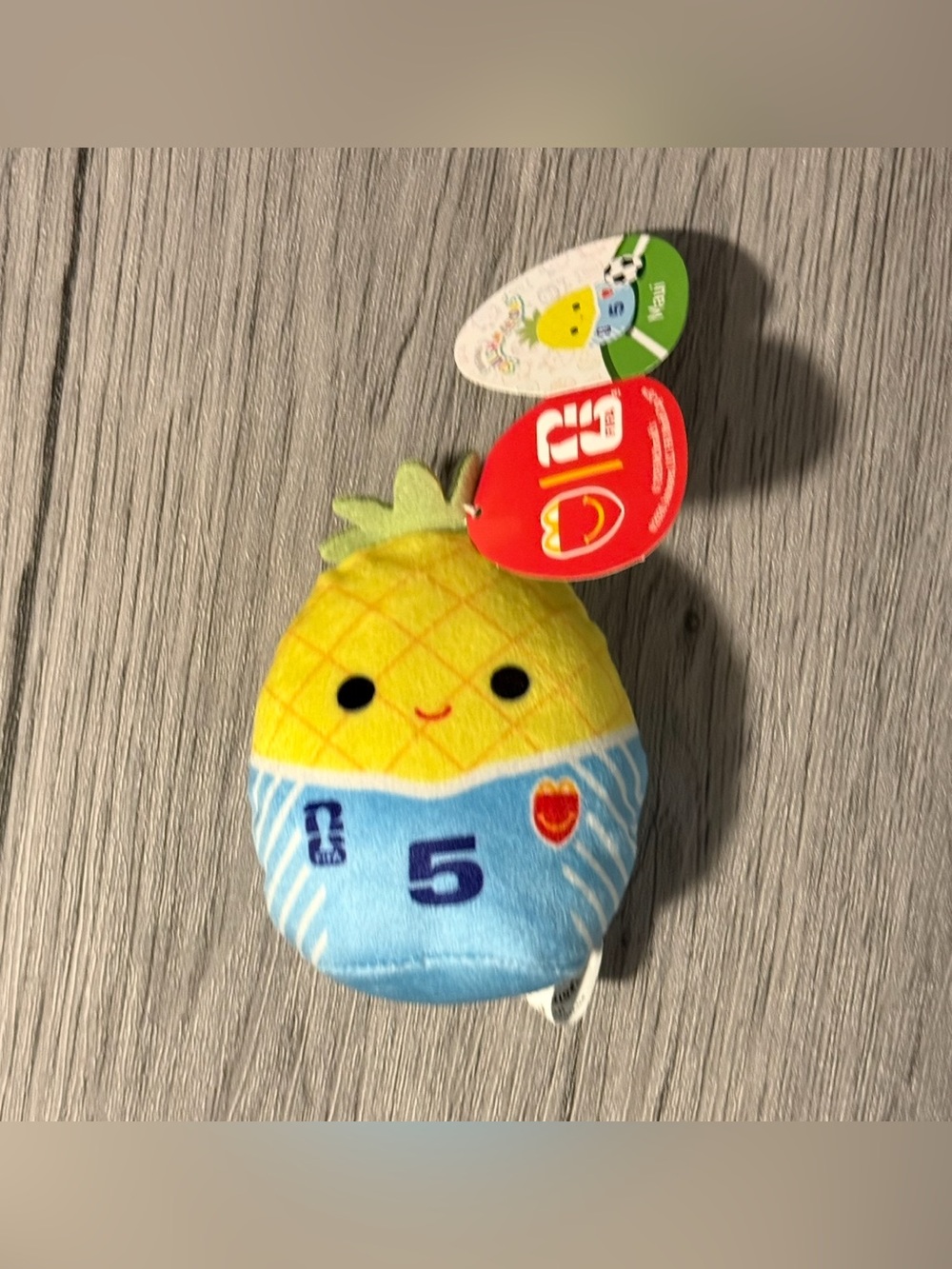 Squishmallows McDonald’s MAUI The Pineapple FIFA World Cup Happy Meal Toy